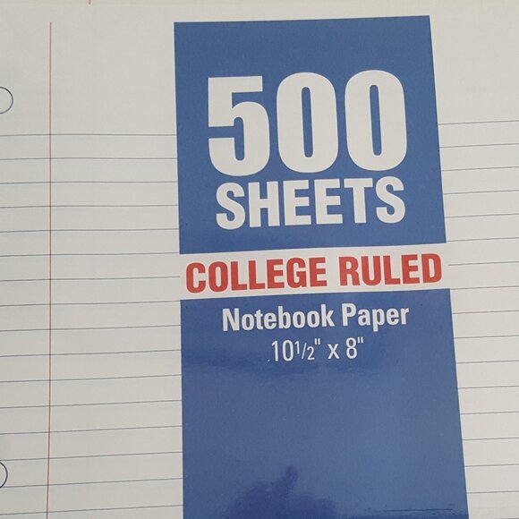 College-Ruled Filler Paper 500 Sheets Norcom - Picture 10 of 10
